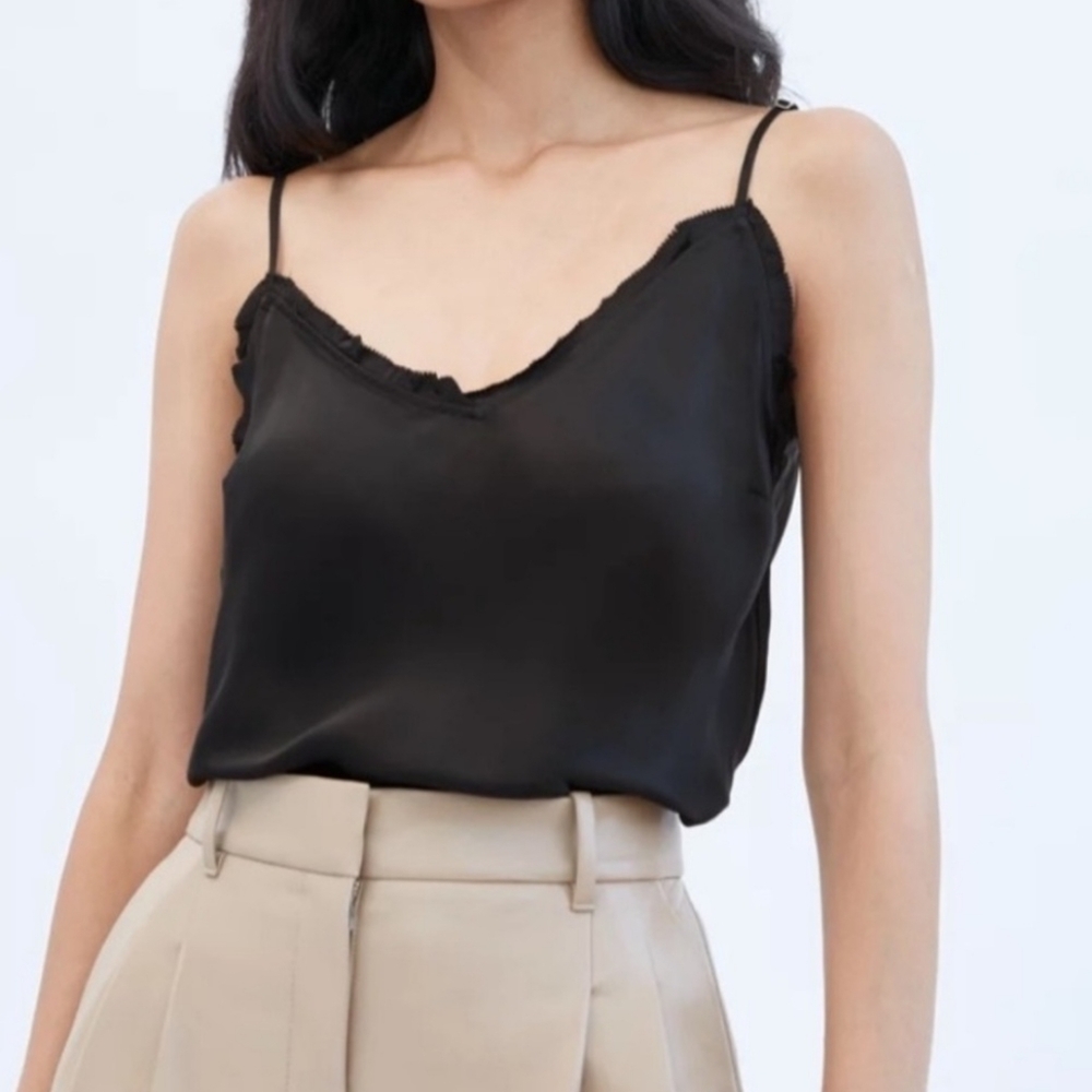 Wilfred Beautiful Black Satin Camisole